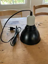 Lámpara para reptiles, lámpara de calor de cerámica para reptiles, UVA/ UVB, soporte para lámpara de tortuga, emisor de sombra con interruptores, suministros para mascotas