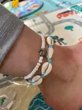 KINFOLK pulsera tobillo mujer tobillera conchas Bohemia para mujer tobillera Bohemia con correa para la playa joyería de verano para la playa pulsera descalza para el tobillo en la pierna