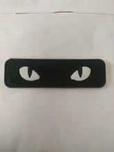 Luminoso ojo de gato PVC parche moral táctico sujetadores con gancho pegatina reflectante para casco mochila chaleco militar ventilador equipo