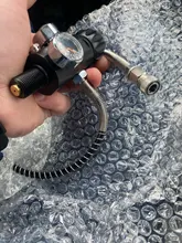 Refill-Adapter Paintball-Tank 400bar PCP with 50cm Hose 6000psi Charging-Valve Air-Filling-Station