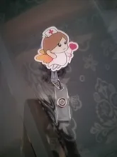 Cordón retráctil de alta calidad para la oficina, 1 Uds. Médicos enfermeros, insignia de identificación, soporte para tarjeta de identificación, llavero cadena Clips