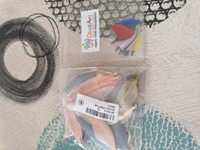 OlingArt-plumas naturales Multicolor, 35MM, 10 unids/lote, Clips de Metal de bronce, DIY, collar, pendientes, colgantes de correas para fabricación de joyería