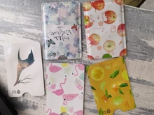 4 unids/pack patrón lindo RFID Anti-desmagnetización tarjetero para tarjetas bancarias Tarjeta de Identificación de caso funda para tarjeta de autobús de bolsa de papel de aluminio Protector de la tarjeta