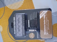 Ammoon-amplificador de guitarra eléctrica portátil, Mini auriculares con efecto de distorsión incorporado, accesorios de guitarra