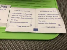 Toallitas desechables con almohadilla húmeda para el cuidado de la piel, equipo de supervivencia al aire libre, toallitas antisépticas de limpieza de la piel, 50/100 Uds.