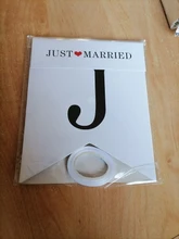 Cartel recién casados con banderitas de boda, guirnalda decorativa de boda, accesorios románticos para Sesión de fotos, suministros para fiestas y eventos del Día de San Valentín