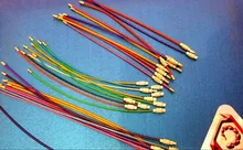 Llavero EDC colorido de acero inoxidable, herramientas para exteriores, herramientas, Cable, cuerda, tornillo de bloqueo, 10 Uds.