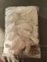 Tapas protectoras de plástico desechables para las orejas, 50/100 Uds., para salón de peluquería, protección contra tinte, gorro de ducha, herramienta