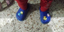 Pantuflas con diseño de pato para niños, chanclas de dibujos animados para bebé, zapatillas de Interior para playa