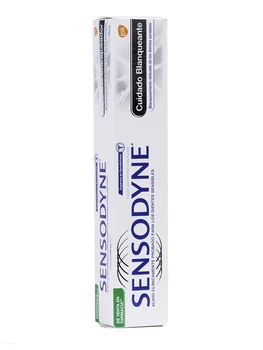 Sensodyne toothpaste whitening care 75 ml. Clinically tested relief for sensitive teeth.
Sensodyne toothpaste whitening care 75 ml. Clinically tested relief for sensitive teeth.