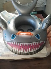 Anillo inflable circular para niños, piscina, barcos, asiento de natación, patas de natación de plata, Círculo de asiento para nadar