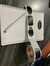 Etiquetas adhesivas para pizarra, rollo de 300 Uds. Para tarros de cocina, pegatinas extraíbles e impermeables para decoración del hogar