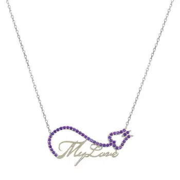 Angemiel 925 sterling Silver My Love Printed Tulip Necklace-Amethyst Zircon (Purple)
Angemiel 925 sterling Silver My Love Printed Tulip Necklace-Amethyst Zircon (Purple)