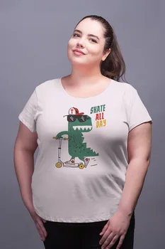 Angemiel Wear Every day Skateboard Dinosaur White Women Cotton Large Size T-Shirt
Angemiel Wear Every day Skateboard Dinosaur White Women Cotton Large Size T-Shirt
