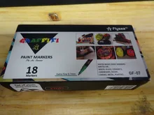 Rotulador metálico de 12/18 colores a elegir, punta fina Extra de 0,7mm, no tóxico, permanente, bricolaje