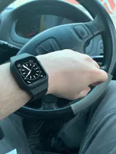 Funda + correa para Apple Watch, banda de 44mm y 40mm, pulsera elástica de 38mm y 42mm trenzada Solo para Apple watch series 6 5 4 3 se