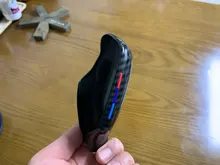 SRXTZM-cubierta embellecedora de perilla de palanca de marchas para consola central, cubierta de fibra de carbono ABS, color negro y rojo, para BMW G30, G31, G01, G02, G32, serie 5, X3, X4, 6gt, 1 Uds.