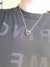 Collar de corazón de moda para mujer, colgante de joyería Simple hueca de Metal de Color negro dorado y plateado, regalo de boda