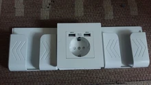 COSWALL-puerto de carga USB para ordenador, Panel de carga USB Simple, negro, blanco, gris, serie E20, Rangle completo, Rusia, España, enchufe de pared estándar de la UE
