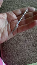 1 ud. Utensilio para quitar espinillas y granos de acné de comedona de plata de 80mm agujas inoxidables para eliminar limpiador de poros herramientas de belleza