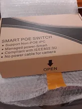 Hiseeu 48V 8/16 puertos interruptor de POE Ethernet 10/100Mbps IEEE 802,3 af/a para cámara IP/Sistema de cámaras de seguridad CCTV inalámbrico/AP ft