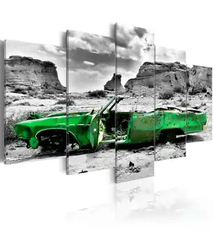 Box-retro style green car in the Colorado Desert
Box-retro style green car in the Colorado Desert