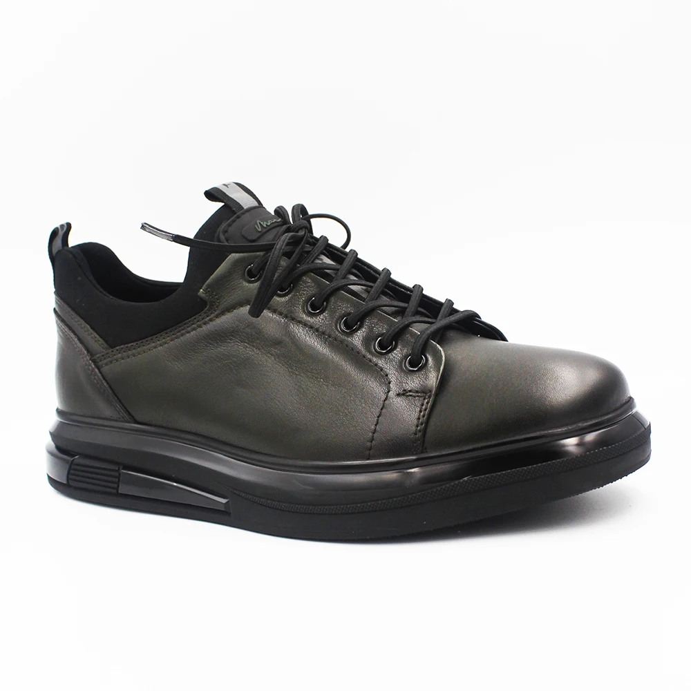 Marcomen Genuine Leather Black and Khaki Air Outsole Elastic Lace-Up Men Casual Shoes mrc14157
Marcomen Genuine Leather Black and Khaki Air Outsole Elastic Lace-Up Men Casual Shoes mrc14157