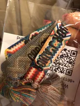 Pulsera de la amistad para hombre y mujer, brazalete de borla bordada ajustable, pulsera trenzada Vintage para pareja, joyería 2021