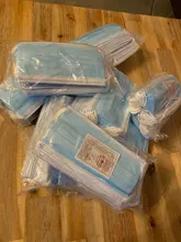 Mascarilla quirúrgica desechable con elásticos, máscara facial no tejida de 3 capas, transpirable, color rosa, azul, negro y blanco