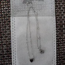 Collar a la moda de acero inoxidable para mujer, gargantillas de amor a la moda, collar largo de acero dorado personalizado, colgante delicado, regalo para pareja