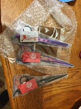 Tijeras de dragón púrpura 7,0 para mascotas profesionales para el aseo de perros japonés 440c Animal recto y adelgazante y curvo tijeras LZS0377