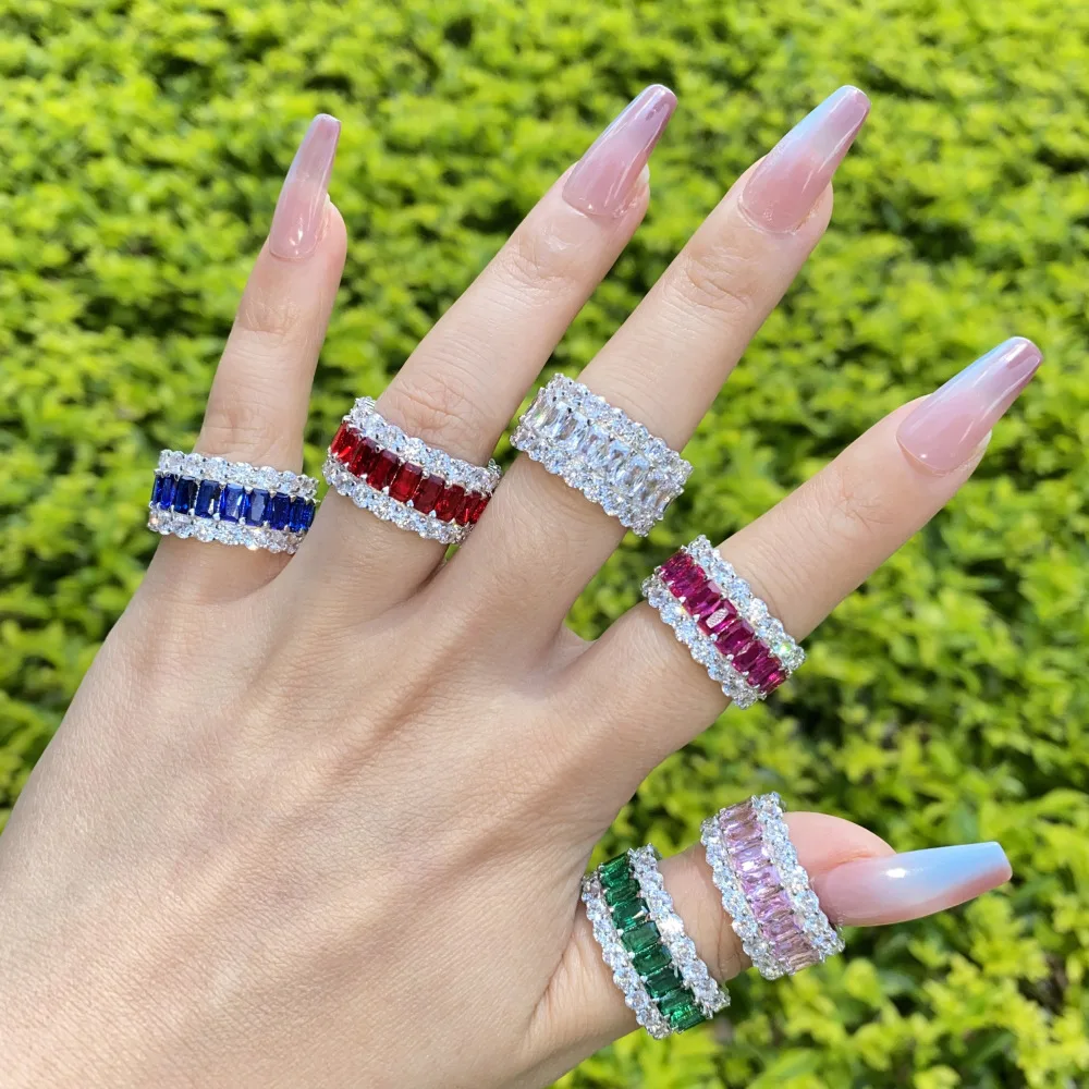 2022 New Luxury Fashion 925 Sterling Silver Pink Engagement Wedding Band Eternity Ring For Women Christmas Gift Love Jewelry
2022 New Luxury Fashion 925 Sterling Silver Pink Engagement Wedding Band Eternity Ring For Women Christmas Gift Love Jewelry