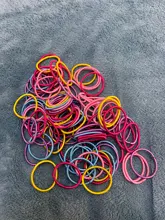 100 unids/bolsa nuevas chicas colorido elástica bandas de pelo de cola de caballo titular Scrunchies pelo cuerdas gomas de pelo accesorios