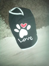 Chaleco con diseño de amor para perro, camiseta suave con estampado de pata de perro, accesorios para cachorro, ropa para mascotas