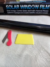 Película tintada de cristal para ventana de coche, color negro oscuro, rollo de 5%-50%, para verano, ventanas de casa, vidrio tintado, protección Solar