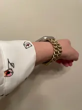 Correa de acero inoxidable para Apple Watch SE 6 5 4, banda de 40mm y 44mm, pulsera de eslabones de Metal para iwatch Series 1, 2, 3, 42mm y 38mm