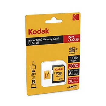 Micro SD Memory Card with Adaptor Kodak UHS-I U1 Yellow
Micro SD Memory Card with Adaptor Kodak UHS-I U1 Yellow