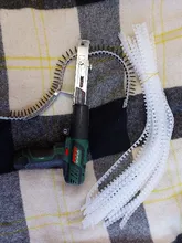 Adaptador de pistola de clavos con cadena de puntas de tornillo automático, taladro eléctrico, herramienta de carpintería, accesorio de Taladro Inalámbrico, 1 ud.