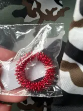 Anillo sensorial para aliviar el estrés, juguete sensorial para alivio de tensión y ansiedad, anillo para dedo con pinchos, anillo de acupresión