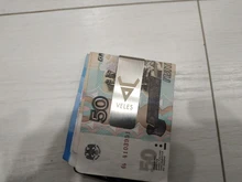 Billetera con grabado personalizado para parejas, billetera con Clip para billetes, bolsillo Delgado, dinero en efectivo, tarjeta de identificación, tarjetero de acero inoxidable, Clip de latón