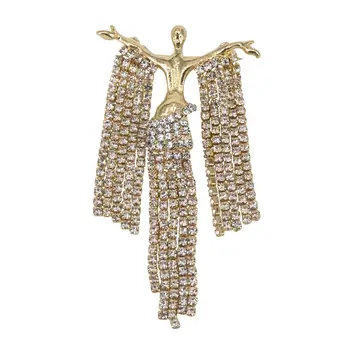 Brooch jewelery diva 55406 (Golden, lock-pin, jewelery alloy)
Brooch jewelery diva 55406 (Golden, lock-pin, jewelery alloy)