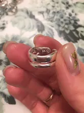 Simple estilo de Color de plata geométrico Irregular anillos para mujeres regalos gran ajustable anillos de dedo