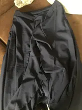 Pantalones Mujer Palazzo 2019 Causal Ruffle cordón pantalones elegante alta cintura Irregular suelto Color puro otoño mujer pantalón falda