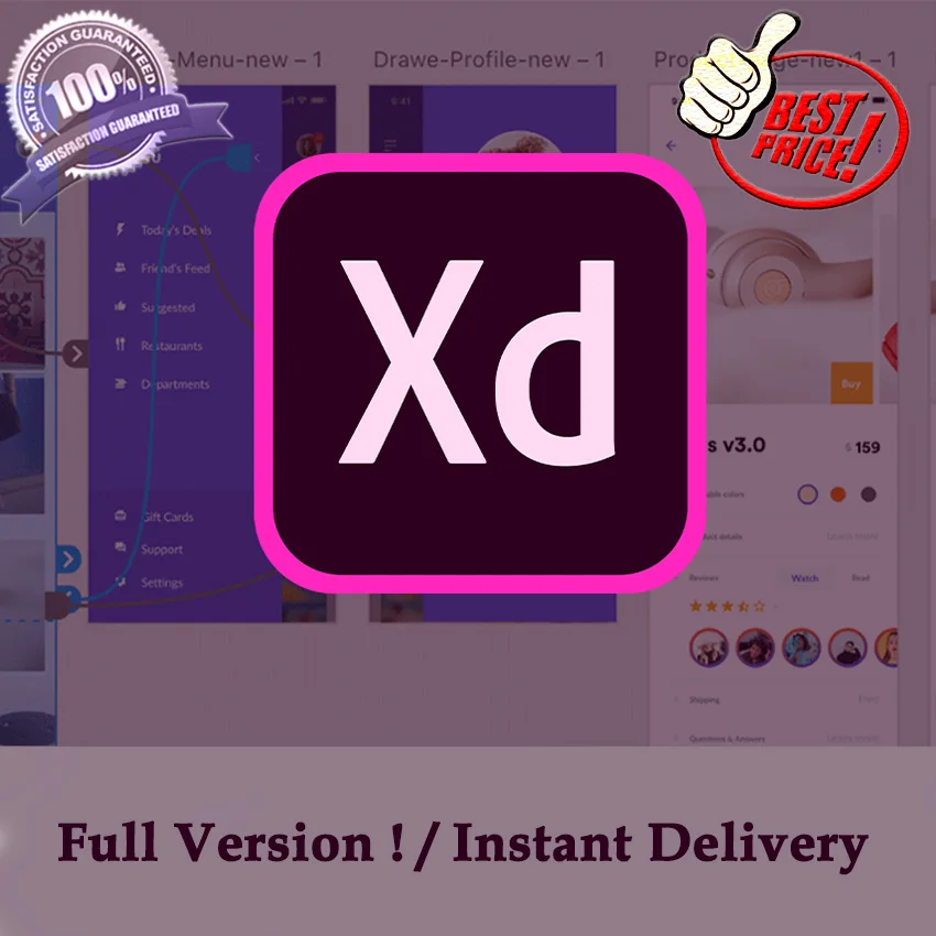 Adobe Xd CC 2020! Пожизненная активация! Быстрая цифровая доставка/Самая низкая