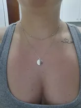 Collares de cuentas anenjary simples de Plata de Ley 925 con suerte para mujer, gargantilla de cadena corta, collares S-N554