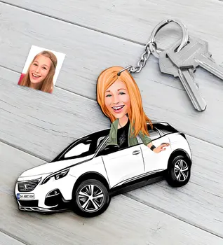 Personalized Women 'S Peugeot 5008 Figured Platter Wooden Cartoon Keychain
Personalized Women 'S Peugeot 5008 Figured Platter Wooden Cartoon Keychain