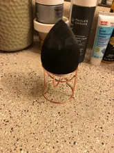 Estante de esponja para maquillaje, soporte de secado de esponja para maquillaje, soporte para esponja de Metal