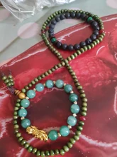 Pulseras de madera de sándalo Natural para hombres y mujeres, brazaletes con cuentas de ébano negro, nudo de oración de madera budista, 9 estilos, 6mm