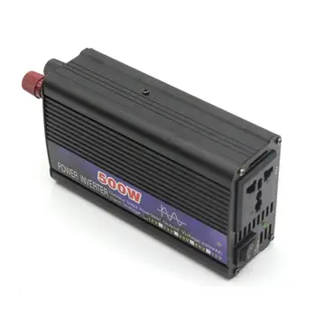 500W Pure Sine Wave Intelligent String Inverter 12V/24V/48V/60V to 220V Power Inverter Car Converter Adapter Car Inverter 
500W Pure Sine Wave Intelligent String Inverter 12V/24V/48V/60V to 220V Power Inverter Car Converter Adapter Car Inverter