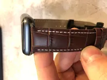 Correa para Apple watch 6, banda de 44mm, 40mm, hebilla de mariposa, Iwatch, 42mm, 38mm, pulsera de cuero para series 5 4 3 2 SE